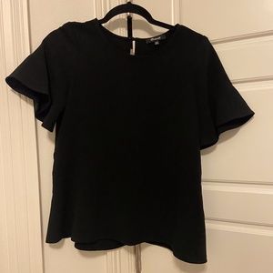 Madewell black loose fitting shirt